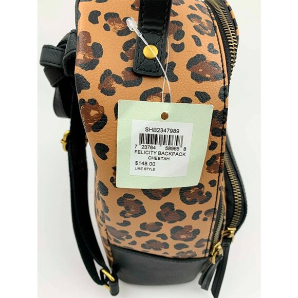 S Fossil Felicity Backpack Cheetah SHB2347989 Leopard Animal Print Leopardo NWT main image 6